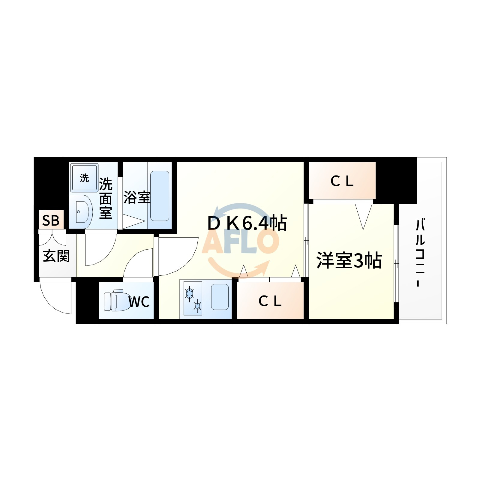 ユーズ8番館の間取り|間取り