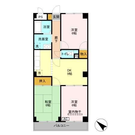 ファミール行徳の間取り