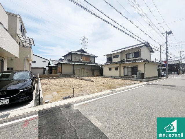 明石市大道町　第1期　新築一戸建ての外観|周辺は落ち着いた街並みの住宅地！子育てがしやすい住環境です！まだ未完成ですが、現地でしかわからない事もございます。是非一度ご覧ください。
