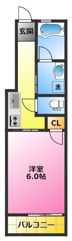 アルテ元住吉アネックスの間取り|インターネット無料でご利用いただけます♪