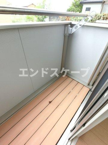 ヴィラ・キャロット　Ａのバルコニー|高崎、前橋、伊勢崎エリアのお部屋探しはエンドスケープまで！お客様の理想お聞かせ下さい♪