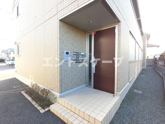 ヴィラ・キャロット　Ａのエントランス|高崎、前橋、伊勢崎エリアのお部屋探しはエンドスケープまで！お客様の理想お聞かせ下さい♪