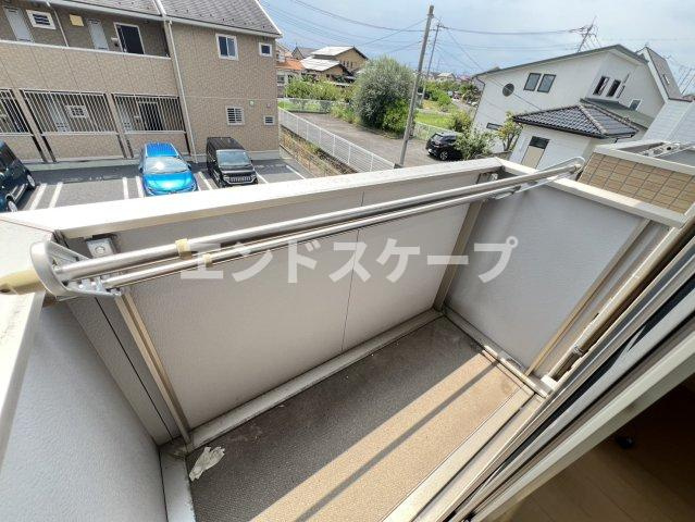 ヴィラ・キャロット　Ａのバルコニー|高崎、前橋のお部屋探しはエンドスケープまで！お客様の理想お聞かせ下さい♪