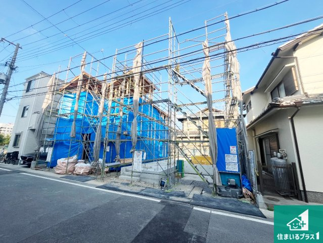 明石市大道町　第1期　新築一戸建ての前面道路含む現地写真|周辺は落ち着いた街並みの住宅地！子育てがしやすい住環境です！まだ未完成ですが、現地でしかわからない事もございます。是非一度ご覧ください。