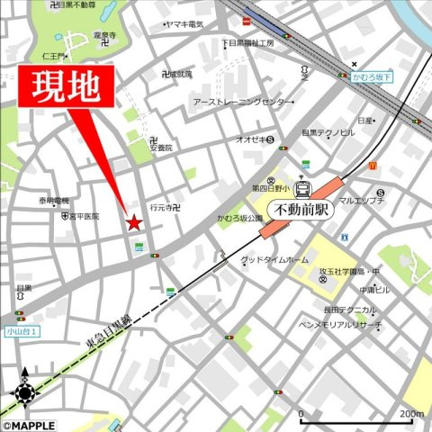 パークヒルズ目黒 の地図