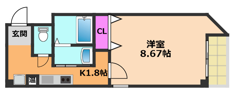 ラ・フォンテ摂津富田の間取り