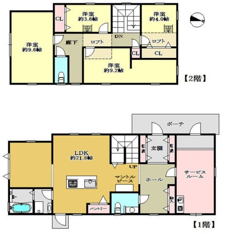 山本台1丁目の間取り|キッチン付き、10帖サービスルーム