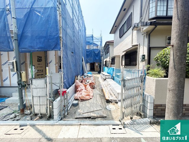 堺市西区浜寺諏訪森町西　第4期　新築一戸建ての外観|周辺は落ち着いた街並みの住宅地！子育てがしやすい住環境です！まだ未完成ですが、現地でしかわからない事もございます。是非一度ご覧ください。