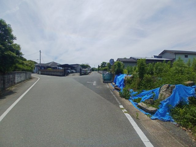 熊本市南区城南町今吉野の売地の前面道路含む現地写真|南側