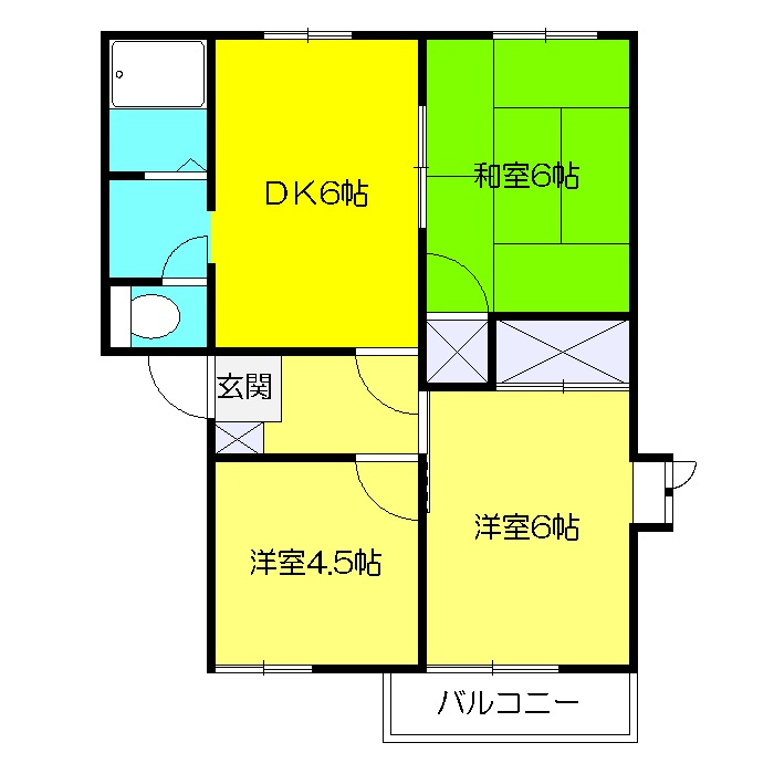 パストラルBの間取り