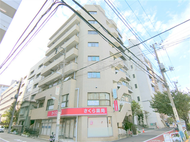 グリュック南大井の外観|1989年6月築　RC鉄筋コンクリート造地上8階建て
東京都品川区南大井6丁目　JR京浜東北線大森駅近徒歩5分、京浜急行本線大森海岸駅徒歩6分