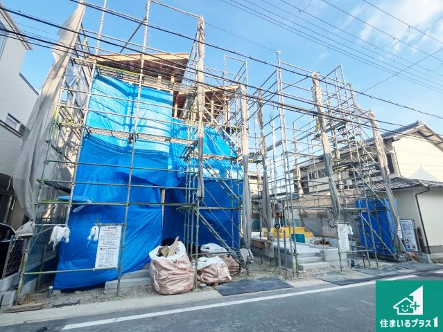 明石市大道町　第1期　新築一戸建ての外観|周辺は落ち着いた街並みの住宅地！子育てがしやすい住環境です！まだ未完成ですが、現地でしかわからない事もございます。是非一度ご覧ください。