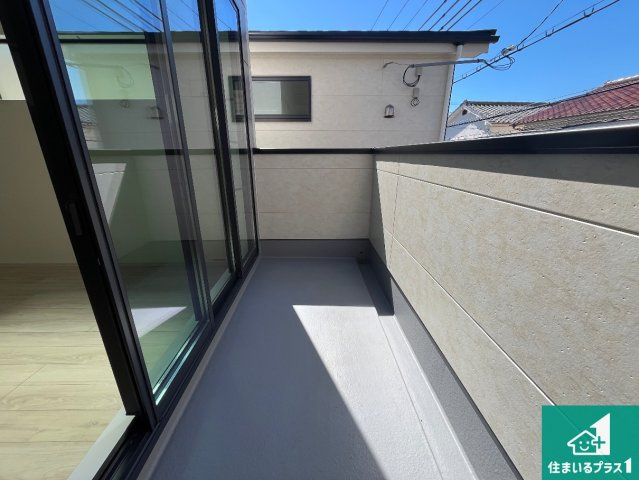 明石市大道町　第1期　新築一戸建てのバルコニー|日当たりのよいバルコニー！お部屋が開放的に！