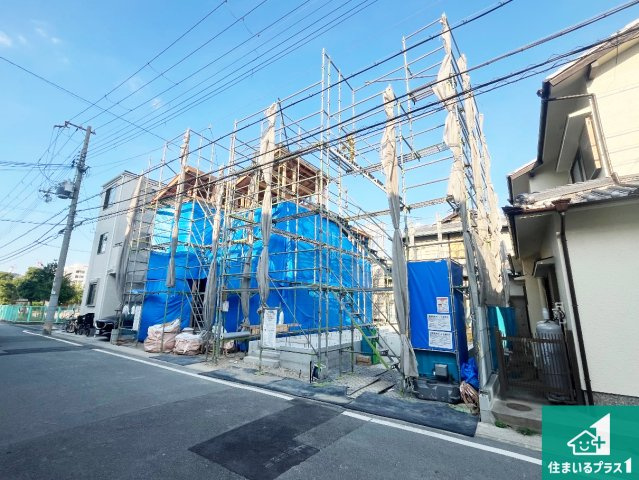 明石市大道町　第1期　新築一戸建ての前面道路含む現地写真|周辺は落ち着いた街並みの住宅地！子育てがしやすい住環境です！まだ未完成ですが、現地でしかわからない事もございます。是非一度ご覧ください。