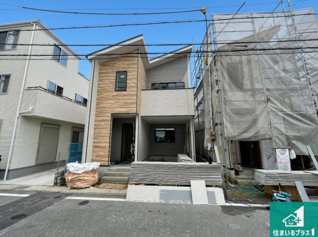 明石市大道町　第1期　新築一戸建ての外観|周辺は落ち着いた街並みの住宅地！子育てがしやすい住環境です！まだ未完成ですが、現地でしかわからない事もございます。是非一度ご覧ください。