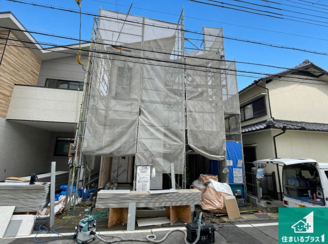 明石市大道町　第1期　新築一戸建ての外観|周辺は落ち着いた街並みの住宅地！子育てがしやすい住環境です！まだ未完成ですが、現地でしかわからない事もございます。是非一度ご覧ください。