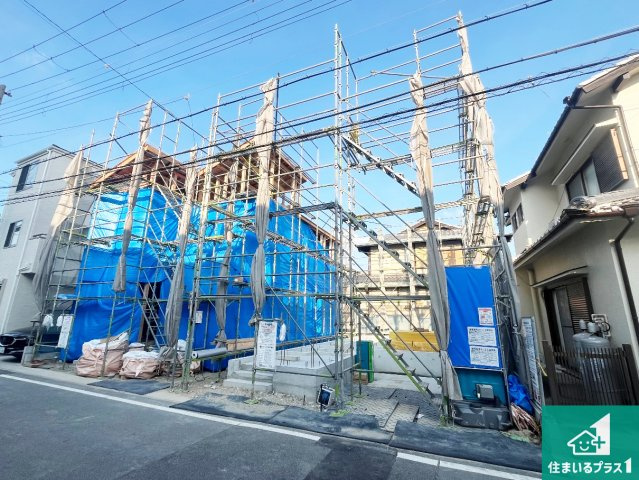 明石市大道町　第1期　新築一戸建ての外観|周辺は落ち着いた街並みの住宅地！子育てがしやすい住環境です！まだ未完成ですが、現地でしかわからない事もございます。是非一度ご覧ください。