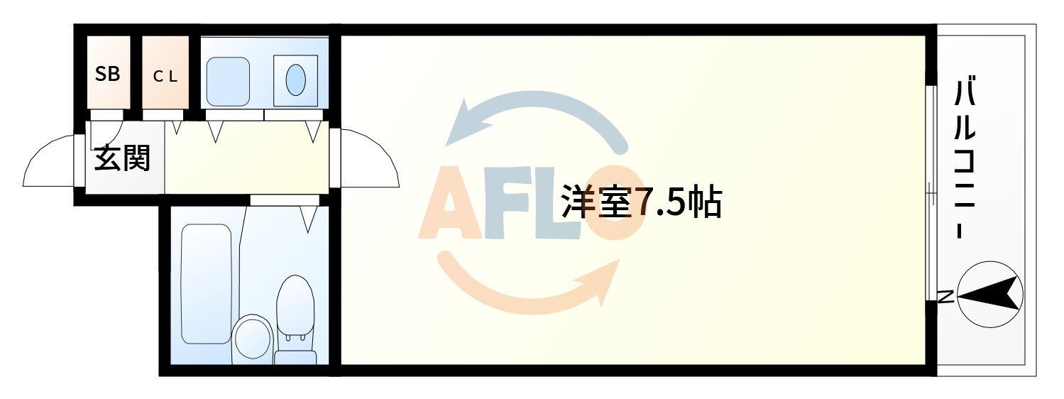 サンライズ千代崎の間取り|サンライズ千代崎　間取り