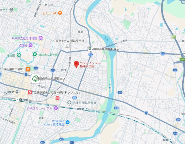 ライオンズマンション姫路城東町の地図