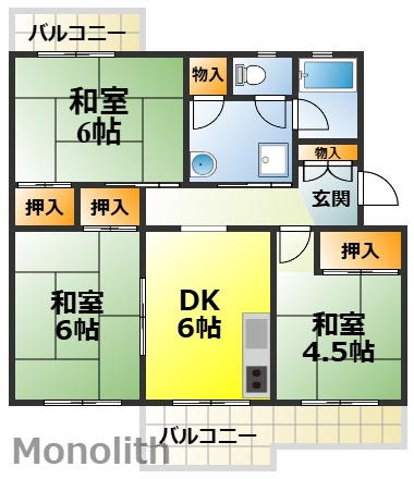 光明台15号棟の間取り