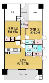 【間取り】 | グランヴェルビュ大和八木
