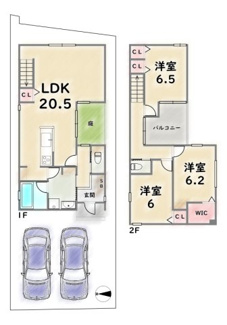 【間取り】 | 右京区嵯峨天龍寺油掛町 | 《１号地》
