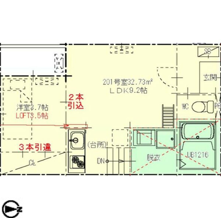 Urban Heim NAKAMURAの間取り
