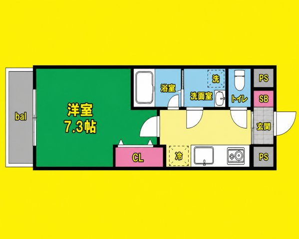 PROPRE(プロープル)　名古屋市賃貸　仲介手数料無料の間取り