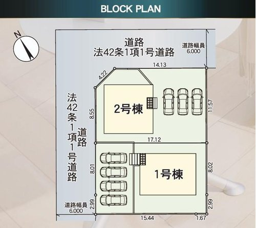 山形市東青田第4【新築建売】の区画図|全体区画図