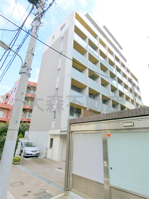 プライマル大森の外観|2009年11月築　RC鉄筋コンクリート造地上9階建て1K~2LDK総戸数61戸の賃貸マンション
東京都品川区南大井6丁目　JR京浜東北線大森駅徒歩5分