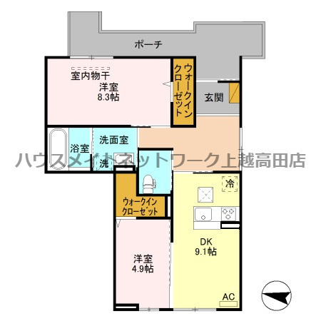 フェリシアの間取り|間取図
