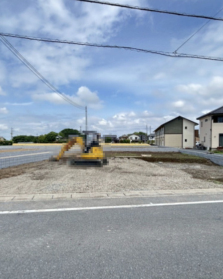 【前面道路含む現地写真】 | 加須市北下新井　新築戸建　全5棟　3号棟