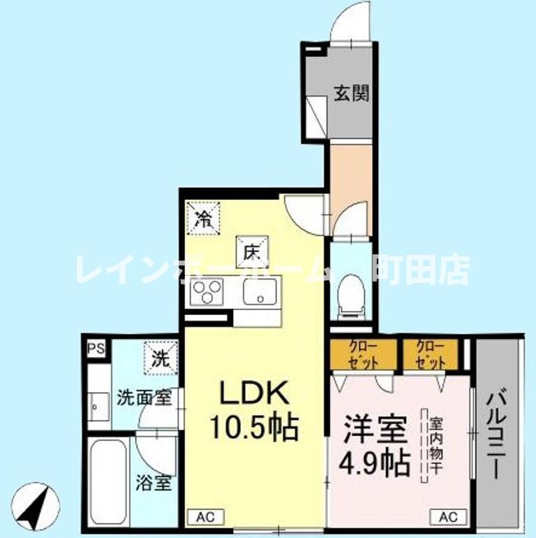 D-ROOM・M※初期費用分割あと払いサービス利用可能物件の間取り
