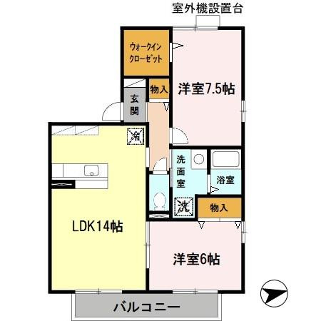 セジュールＭＡＲＵＴＯの間取り