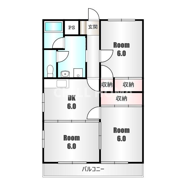 メゾン　サンライズ　Ａの間取り|当社、チルホームのHPもご覧ください(^^)/物件情報多数♪