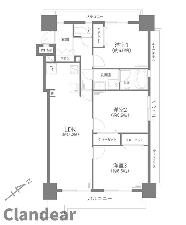 エレガントライフ松戸の間取り|ドキドキの新生活も、安心してスタート。ぴったりの住まいを見つけませんか？クランディアが一緒に住まい選びをサポートします‼　まずは、お気軽にお問合せください　＃クランディア