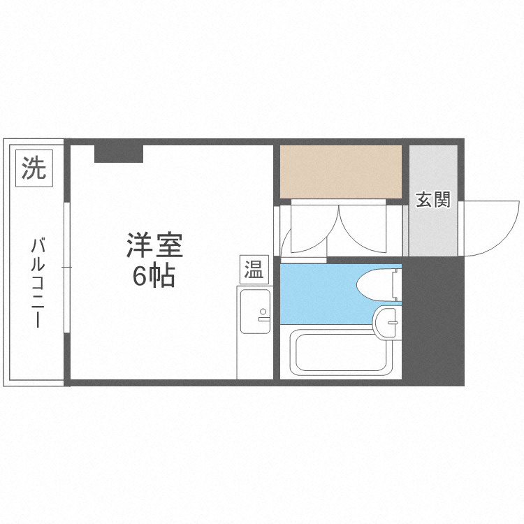 東大阪市高井田の賃貸マンションの間取り