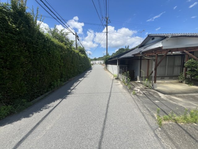 宇城市松橋町豊福の売地の前面道路含む現地写真|西側