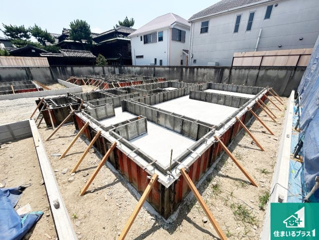 堺市西区浜寺諏訪森町西　第4期　新築一戸建ての外観|現在建築中！落ち着いた街並みで新生活を始めることが出来そう！周辺の物件も併せてご紹介させて頂きます！