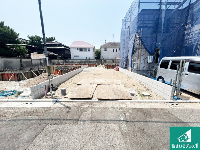 堺市西区浜寺諏訪森町西　第4期　新築一戸建ての外観|周辺は落ち着いた街並みの住宅地！子育てがしやすい住環境です！まだ未完成ですが、現地でしかわからない事もございます。是非一度ご覧ください。