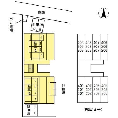 グランソワール瑞穂の区画図