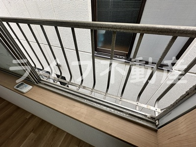 金沢マンションのバルコニー