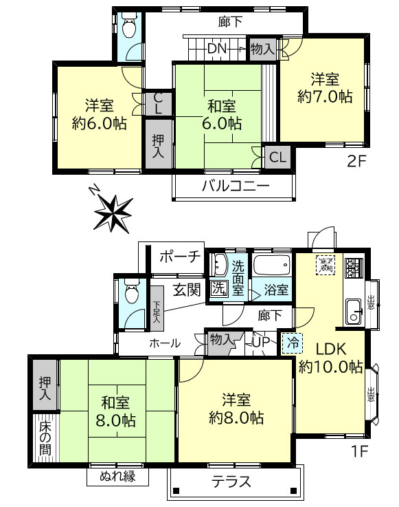 神戸市西区天王山戸建の間取り