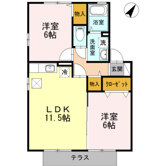 ボヌールCの間取り