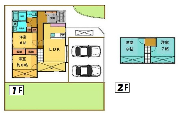 大網白里市長国　中古戸建の間取り|図面と現況に相違がある場合、現況を優先致します。