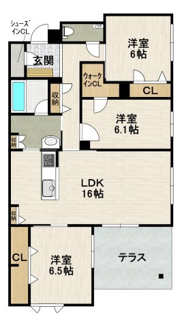 CELFENA　宝塚・川面　HautDeGammeの間取り