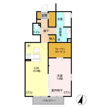 【間取り】 | カーサ石原　Ａ