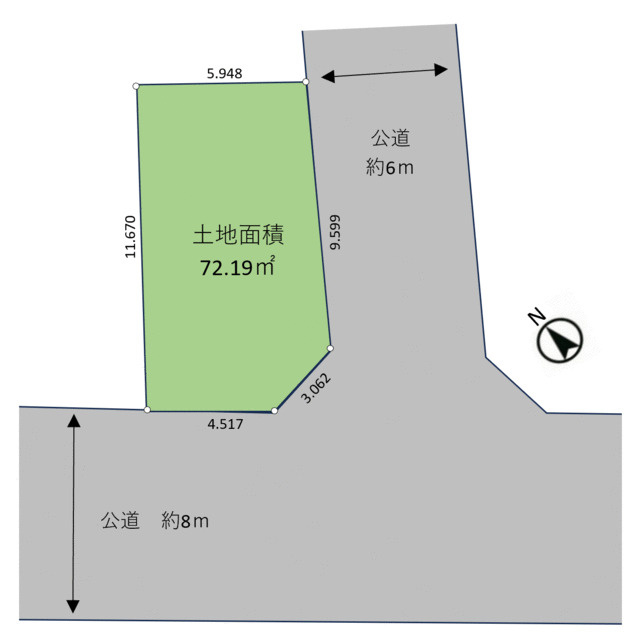 名古屋市天白区御前場町の売地の画像