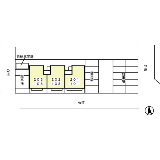 Ｃａｓａ Ｒｉｖｉｅｒｅの区画図