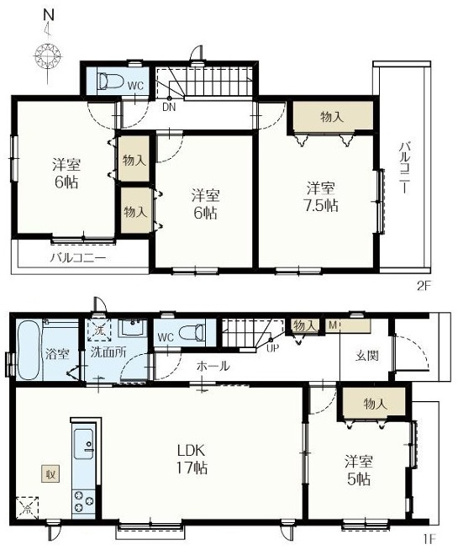【間取り】 | 藤沢市湘南台6丁目 新築戸建 全2棟